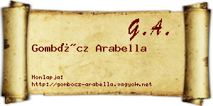 Gombócz Arabella névjegykártya